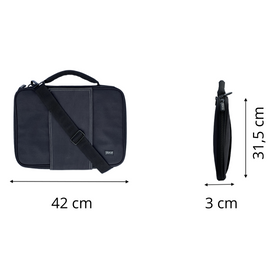 Sac Ordinateur - 15.6 pouces - Lilas avec patte EasyFix Révolutionnaire