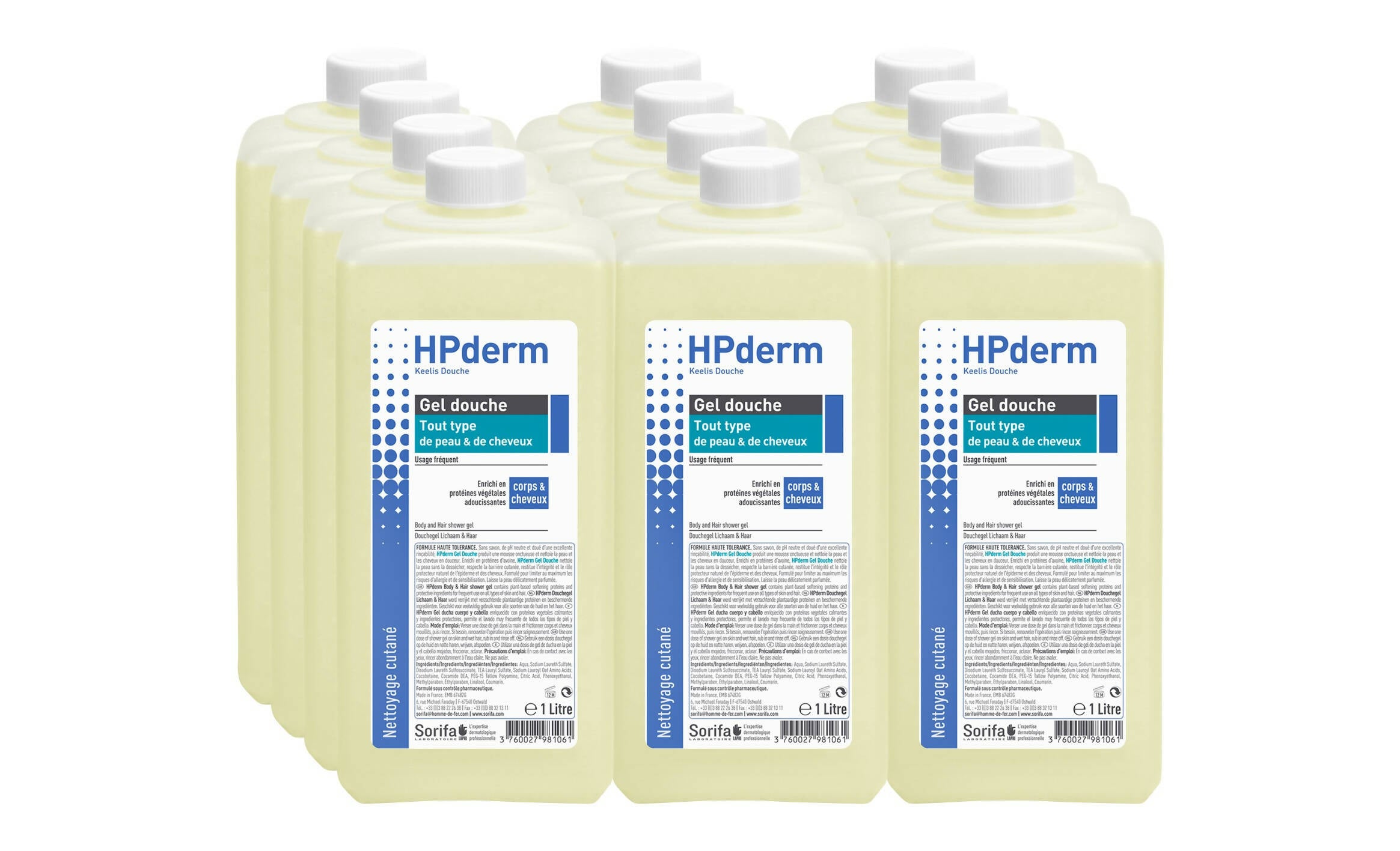 KEGR001 - HPderm Tout type de peau 1L x12