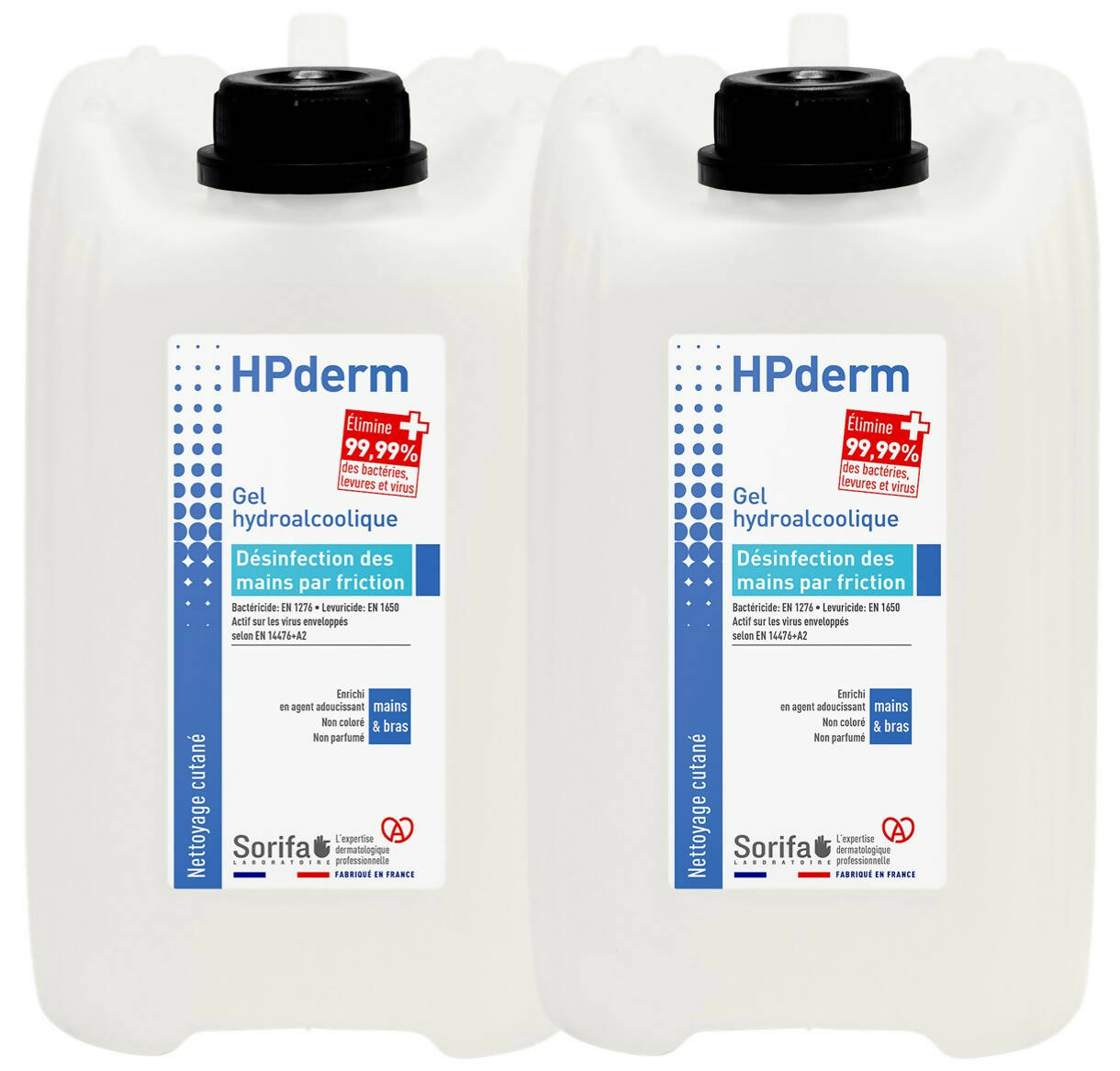 GHA005 - HPderm Gel Hydroalcoolique 5L x2