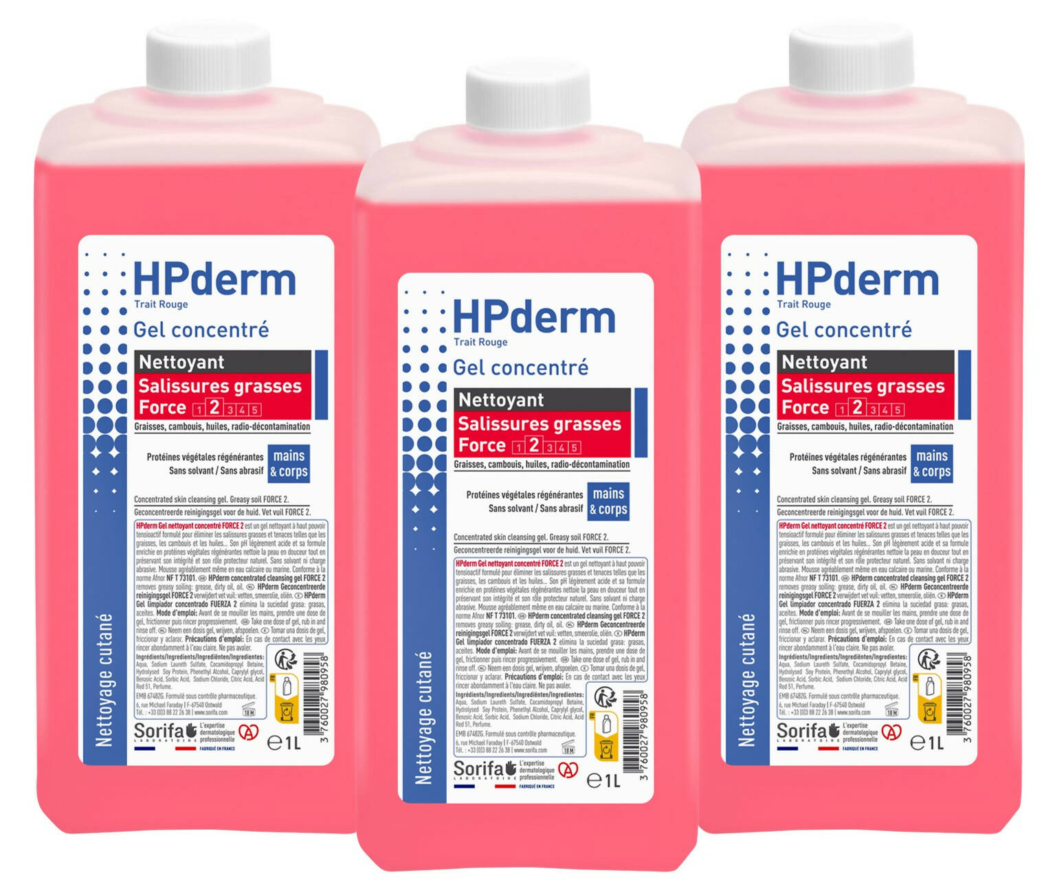 TR001 - HPDerm Force2 - Flacon1L x3