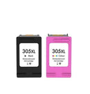 305xl noir / 305xl couleur lot de 2 cartouches d'encre pour imprimantes compatibles hp : hp deskjet 2700 2710 2720 2721 2722 2723 2724 2732 2752 2755 4155 hp deskjet plus 4110 4120 4122 4130 4140 4152 4158 hp envy 6010 6020 6022
