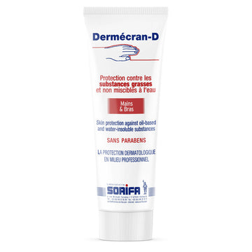 Sorifa - dermécran – pâte de protection anti-graisses – cambouis – poudres – pigments – mains et bras – haute tolérance - tube 125 ml. - Clicktofournisseur.com