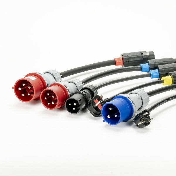 Type 2 to P17 CEE schuko portable electric car charging cable
