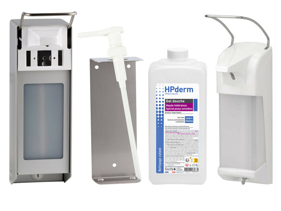 Sorifa - hpderm gel douche haute tolerance - 2 en 1 corps et cheveux - spécial peaux sensibles peaux tatouées cheveux fragilisés - usage fréquent - ph neutre sans savon - flacon 1l - Clicktofournisseur.com