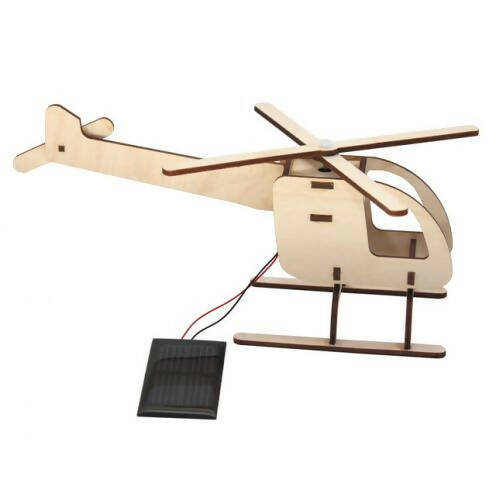 Wooden solar helicopter kit 