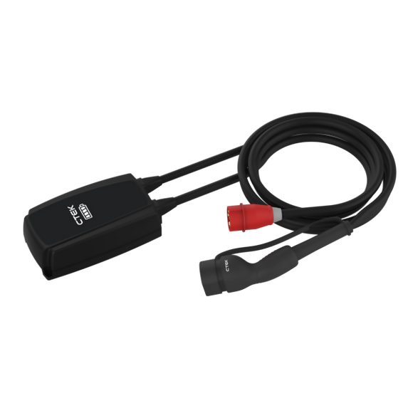 Njord go chargeur portable type 2 avec prise rouge cee - 16a triphasée