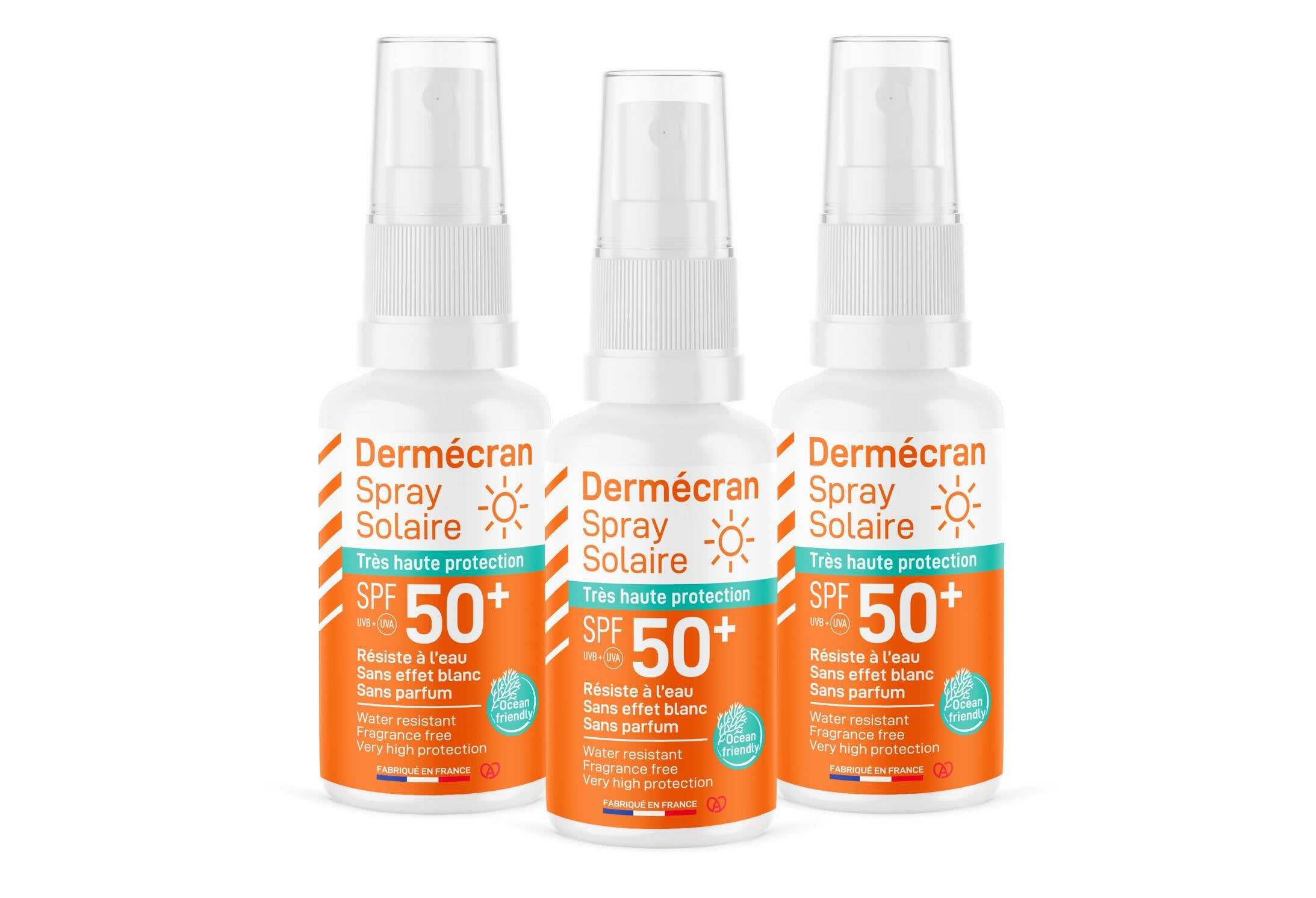SSO050 - Dermécran Spray solaire SPF 50+ Spray 50 ml recto x3