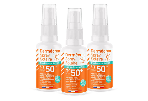 SSO050 - Dermécran Spray solaire SPF 50+ Spray 50 ml recto x3