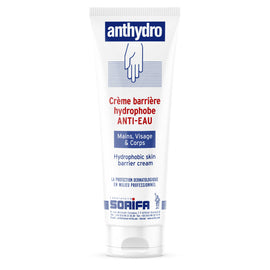 Sorifa - anthydro - crème barrière - protection anti-eau – anti-frottement - mains visage et corps – haute tolérance - sans parfum -tube 125 ml - Clicktofournisseur.com