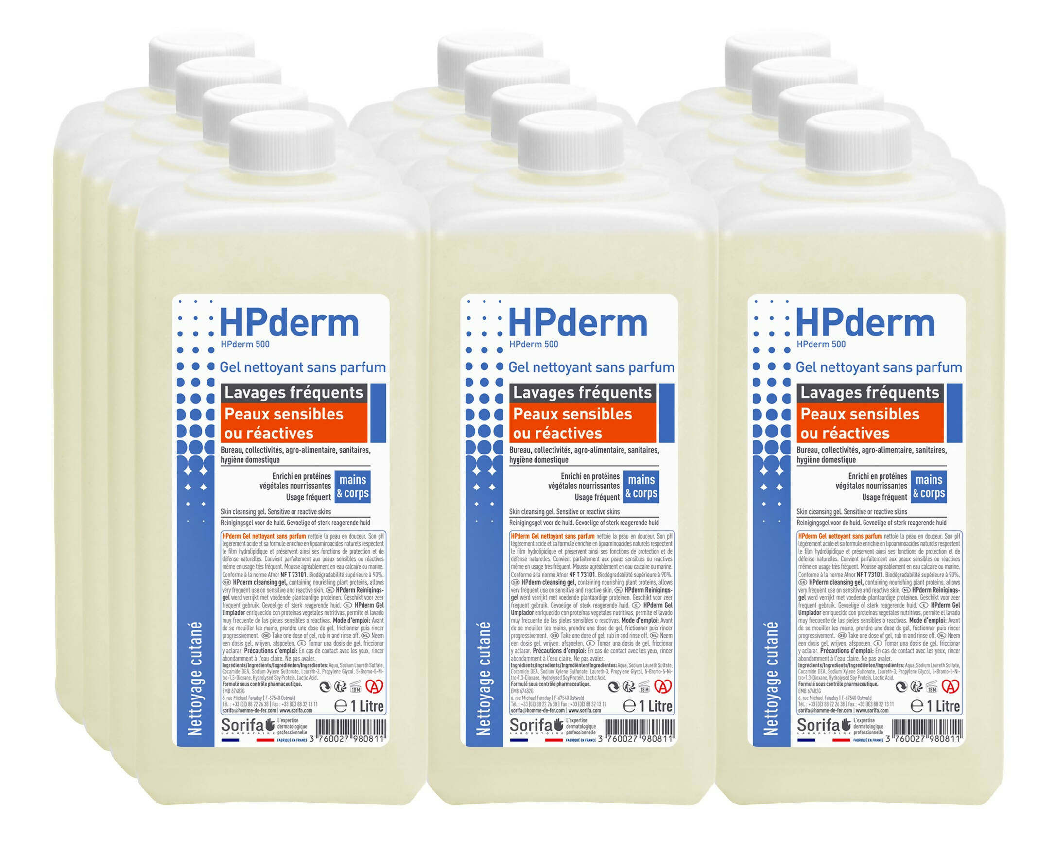 HCC001 - HPderm Peaux sensibles 1L x12