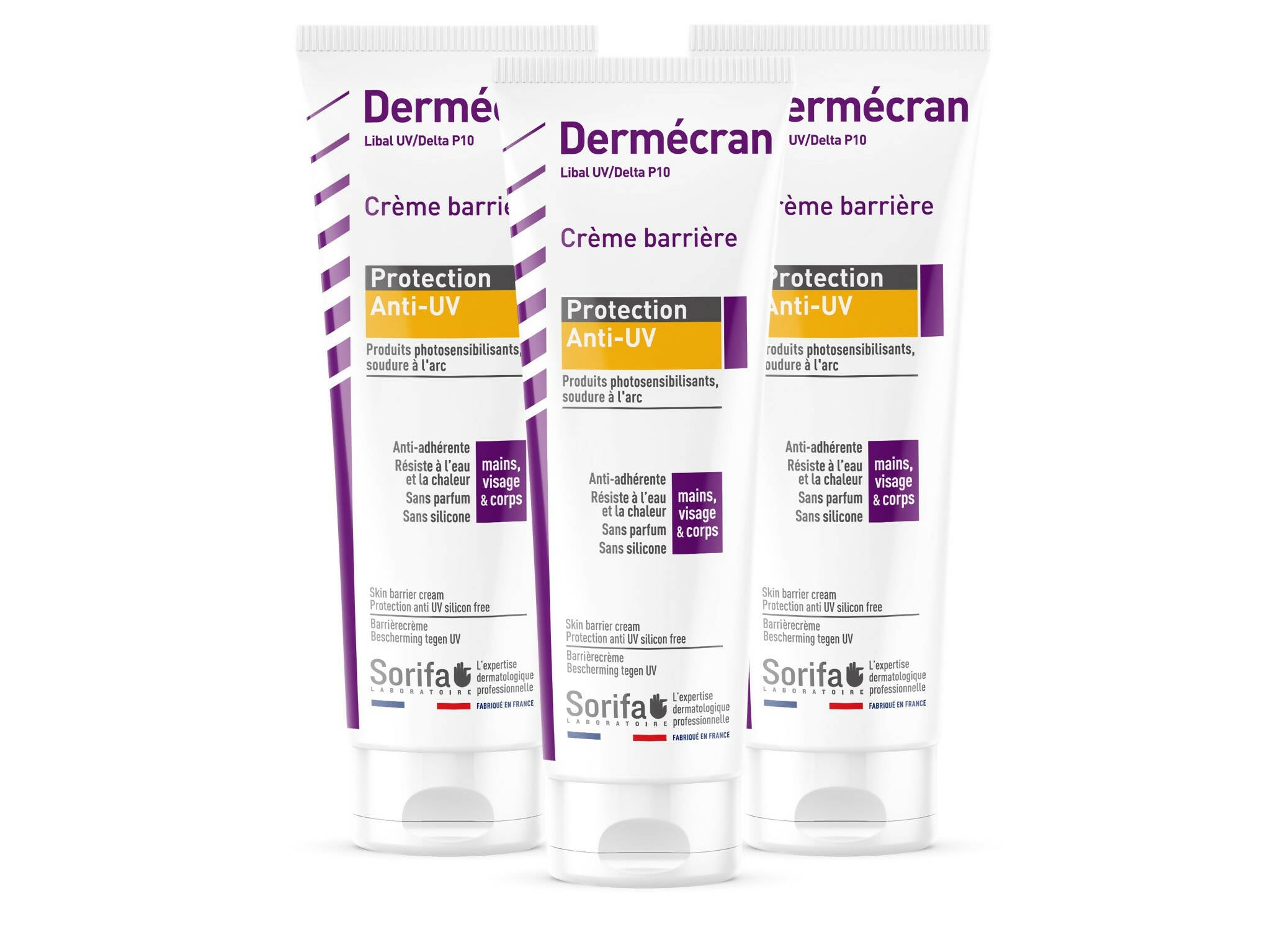 DTP120 - Dermécran ANTI-UV 125 ml x3