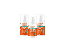 CSO015 - Dermécran Crème solaire SPF 50+ Flacon 15 ml x3