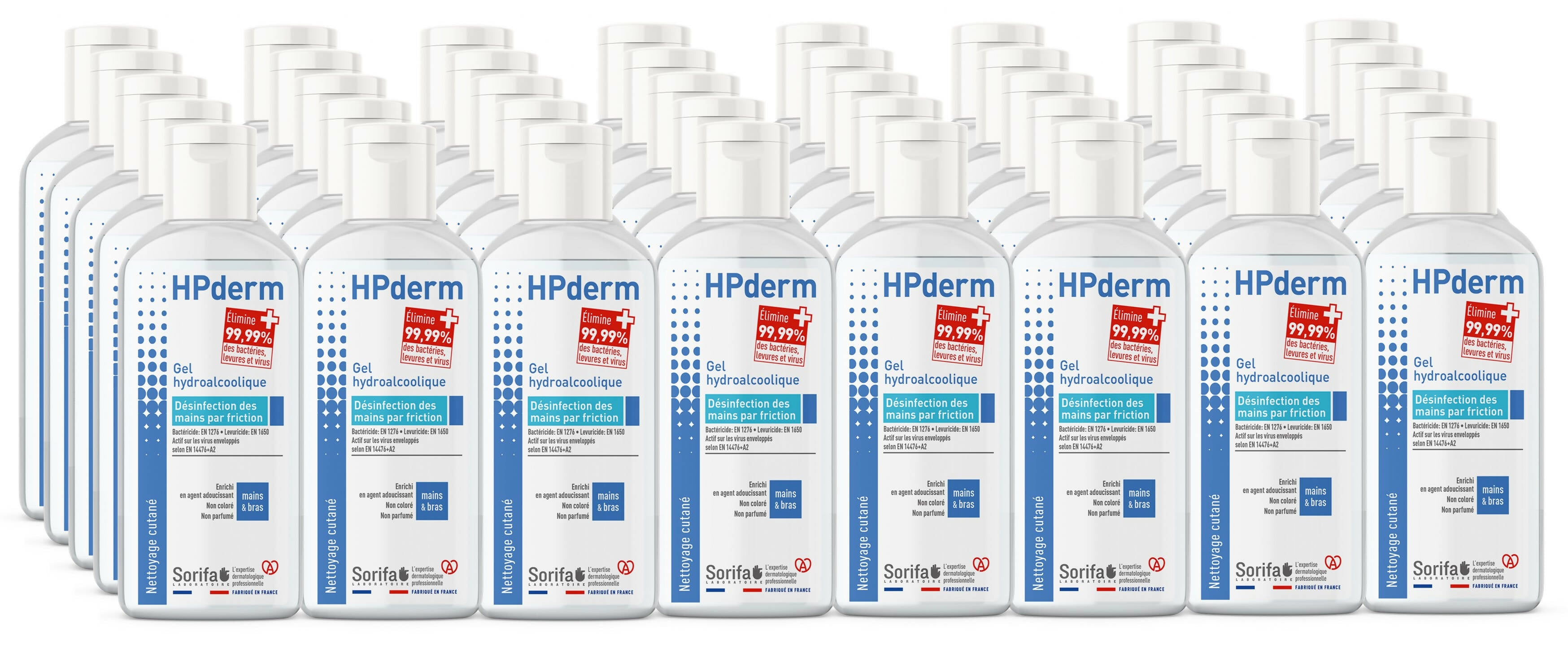 GHA100 - HPderm Gel Hydroalcoolique 100ml x45