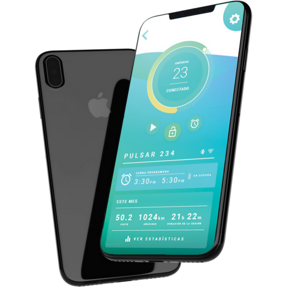 Wallbox pulsar plus noire ou blanche - câble type 2 - 3.7 kw à 22 kw - equilibrage de charge en opt - 5 ou 7 mètres