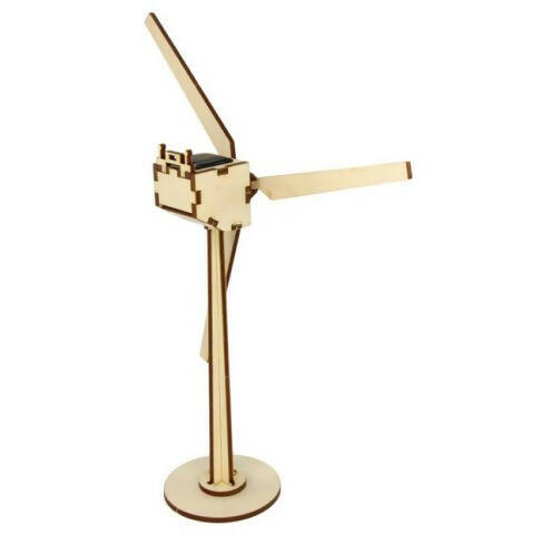 Kit éolienne solaire en bois "sylt"