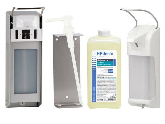 Sorifa - hpderm gel douche - 2 en 1 corps et cheveux - dermo-protecteur - tout type de peau et cheveux- aux protéines d’avoine - usage fréquent - ph neutre sans savon - flacon 1l - Clicktofournisseur.com