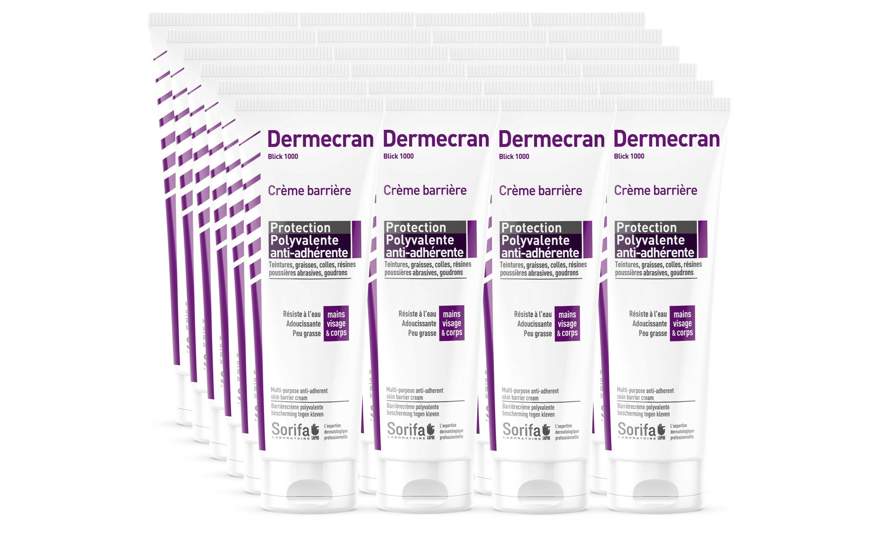 BMI120 - Dermécran POLYVALENTE ANTI-ADHERENTE 125 ml x24