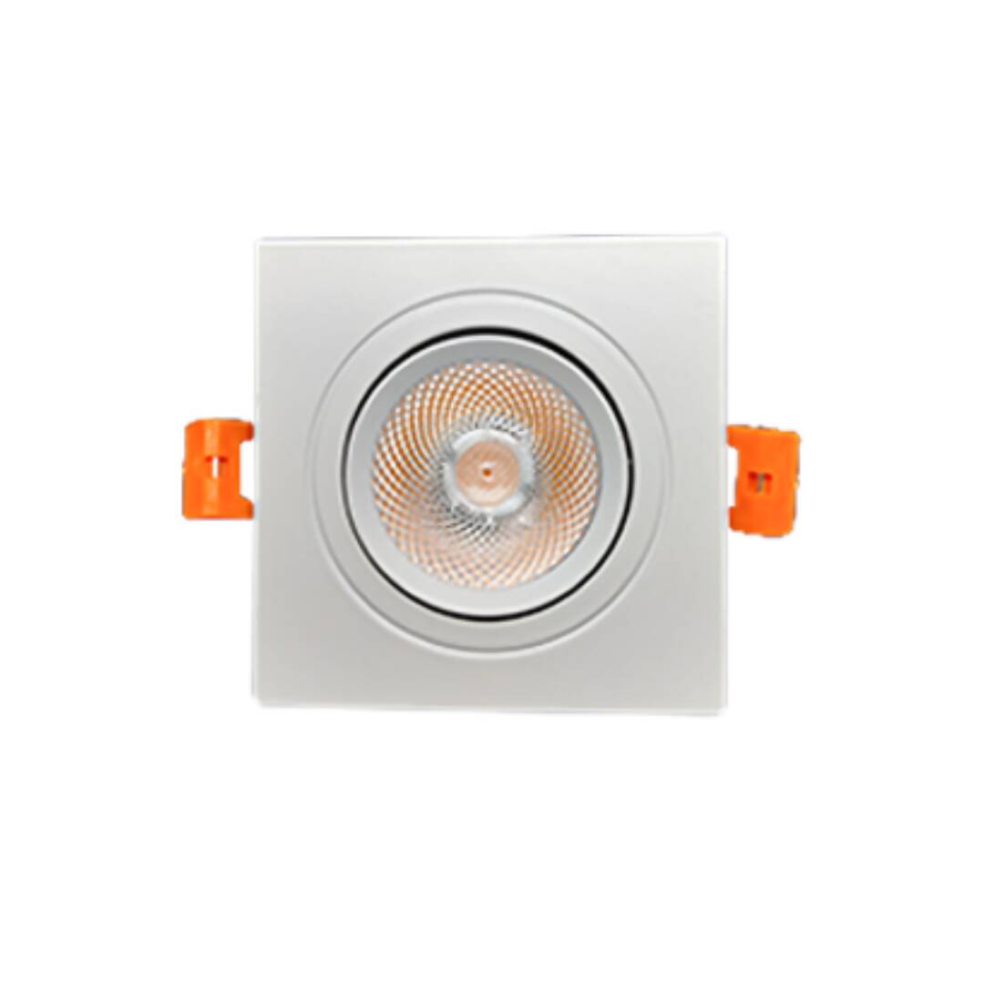 Square recessed and adjustable spotlight 24V Dimmable 