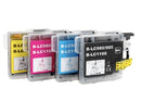 Lc1100xl / lc985xl / lc980xl multipack de 4 cartouches pour imprimantes compatibles : brother dcp-195c dcp-145c dcp-375cw dcp-163c dcp-165c mfc-250c mfc-490cw dcp-185c