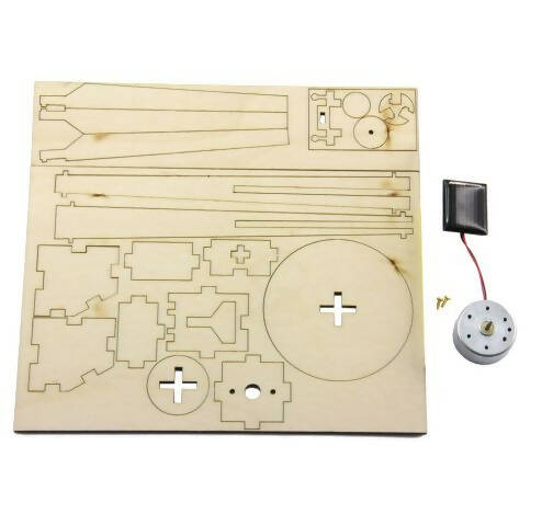 Kit éolienne solaire en bois "sylt"