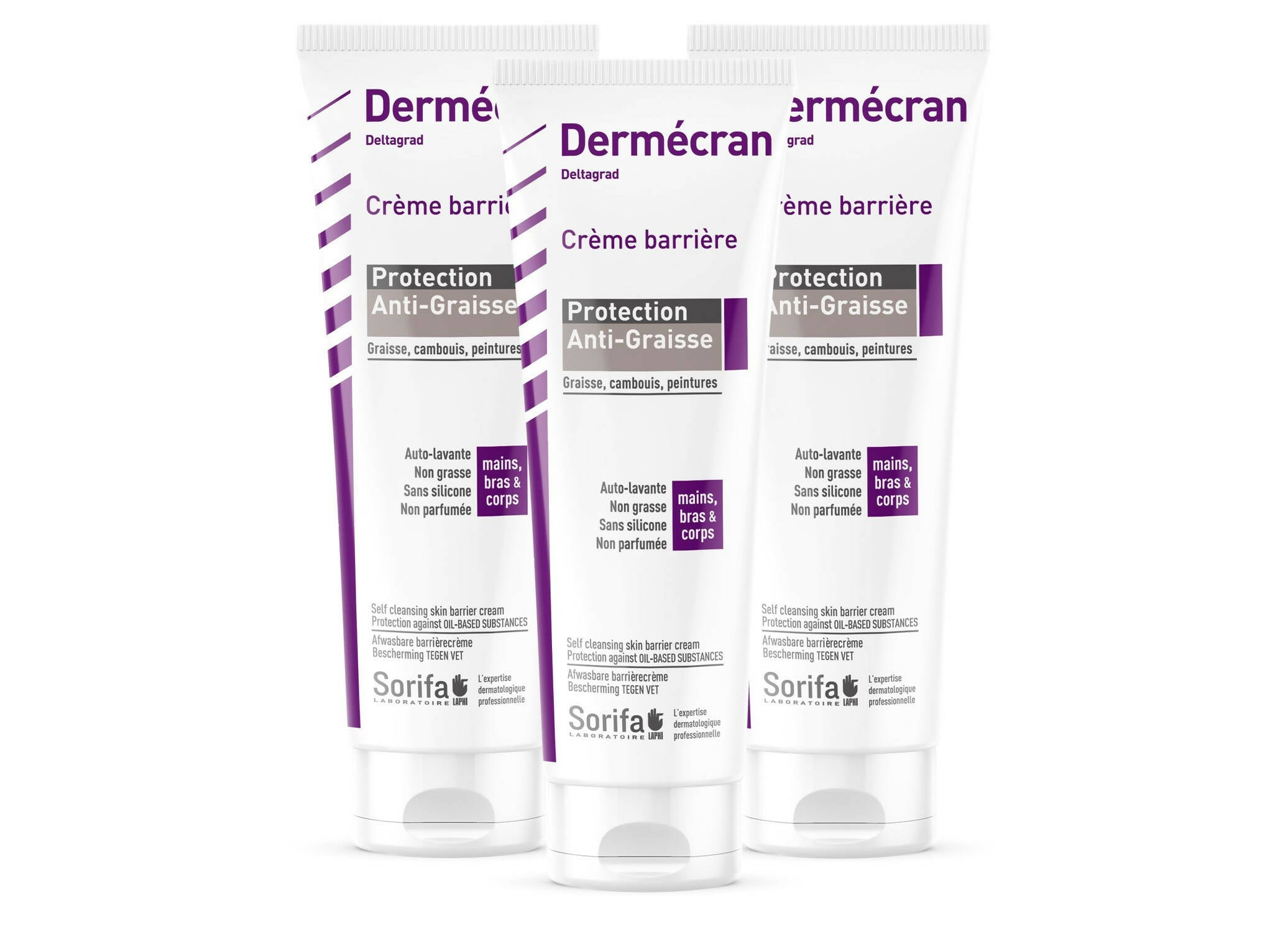 DTG120 - Dermécran ANTI-GRAISSE 125 ml x3