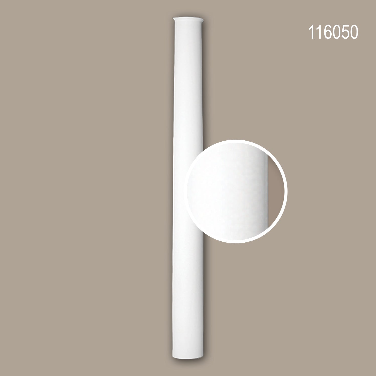 Fût de demi-colonne 116050 Profhome Colonne Élement décorative style Néo-Classicisme blanc
