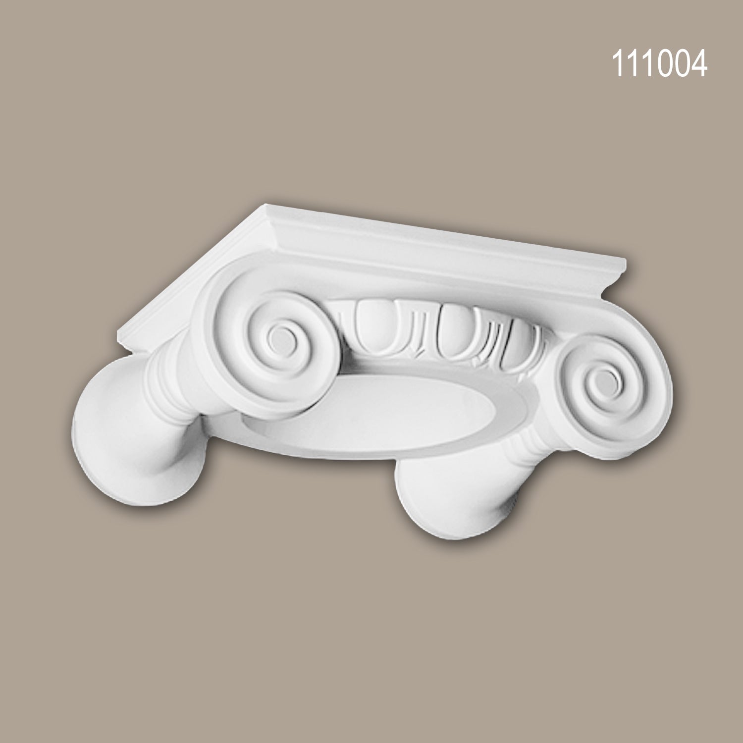 Chapiteau de colonne 111004 Profhome Colonne Élement décorative style ionique blanc