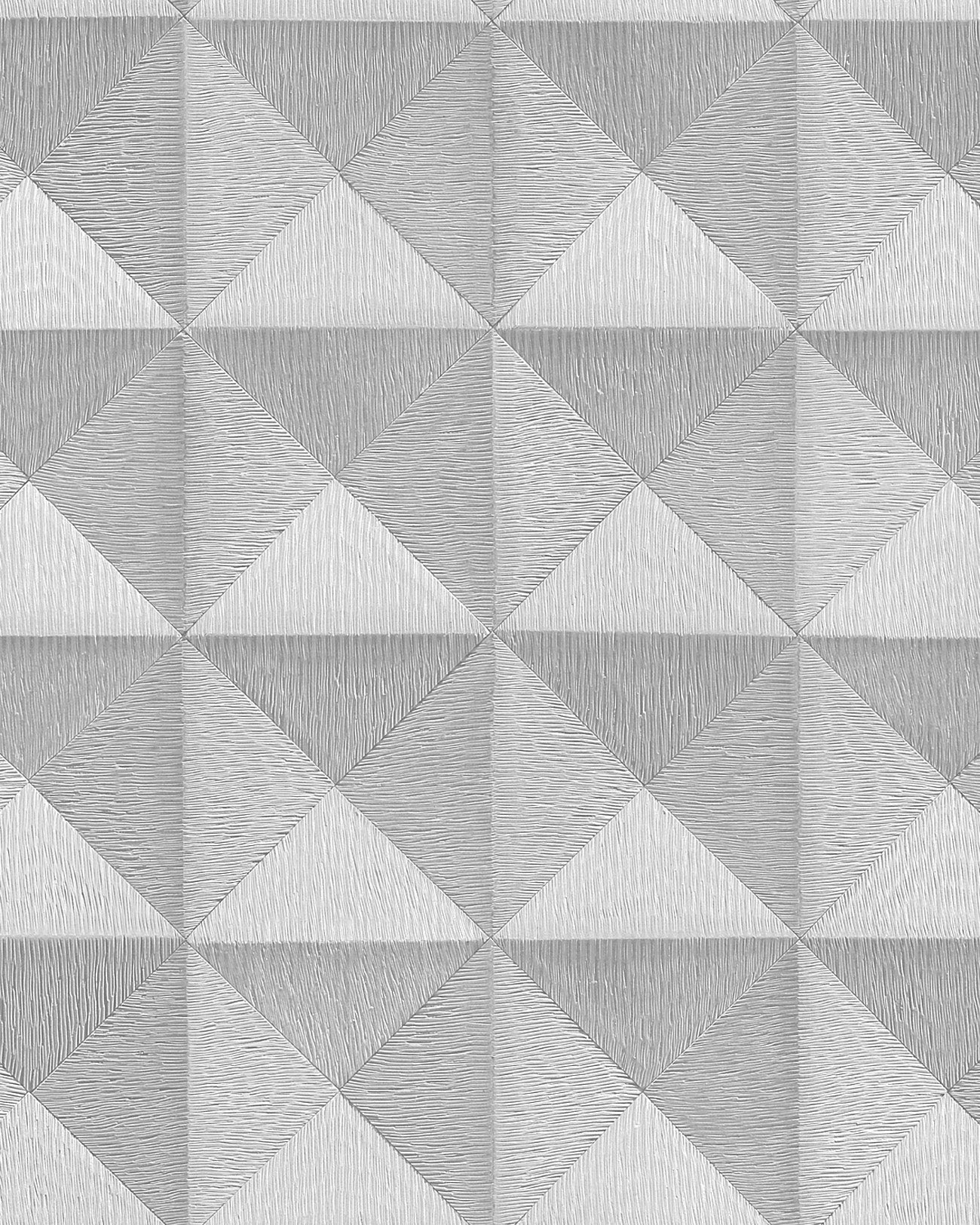 Graphic pattern wallpaper Profhome BA220061-DI hot embossed non-woven wallpaper with graphic design and silver metallic accents 5.33 m2