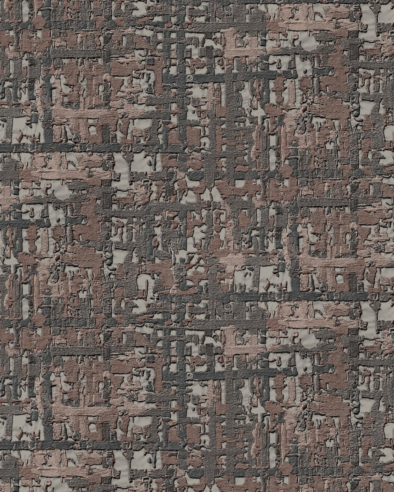 Tapete in Textiloptik Profhome DE120097-DI Heißgeprägte Vliestapete mit Satin-Textiloptik Anthrazitgrau-Beigebraun 5,33 m²
