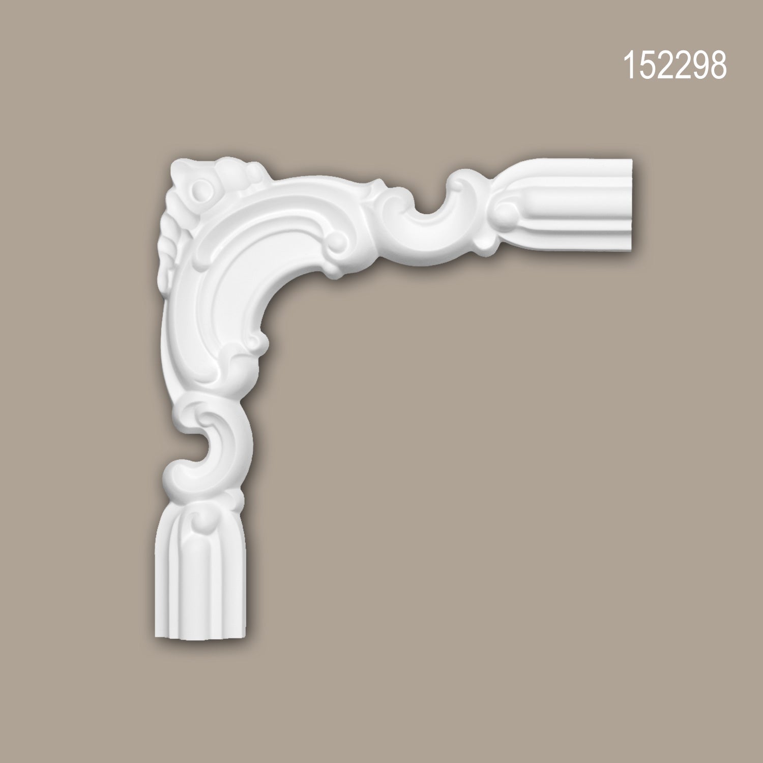 Élément de coin 152298 Profhome Élement décorative design intemporel classique blanc