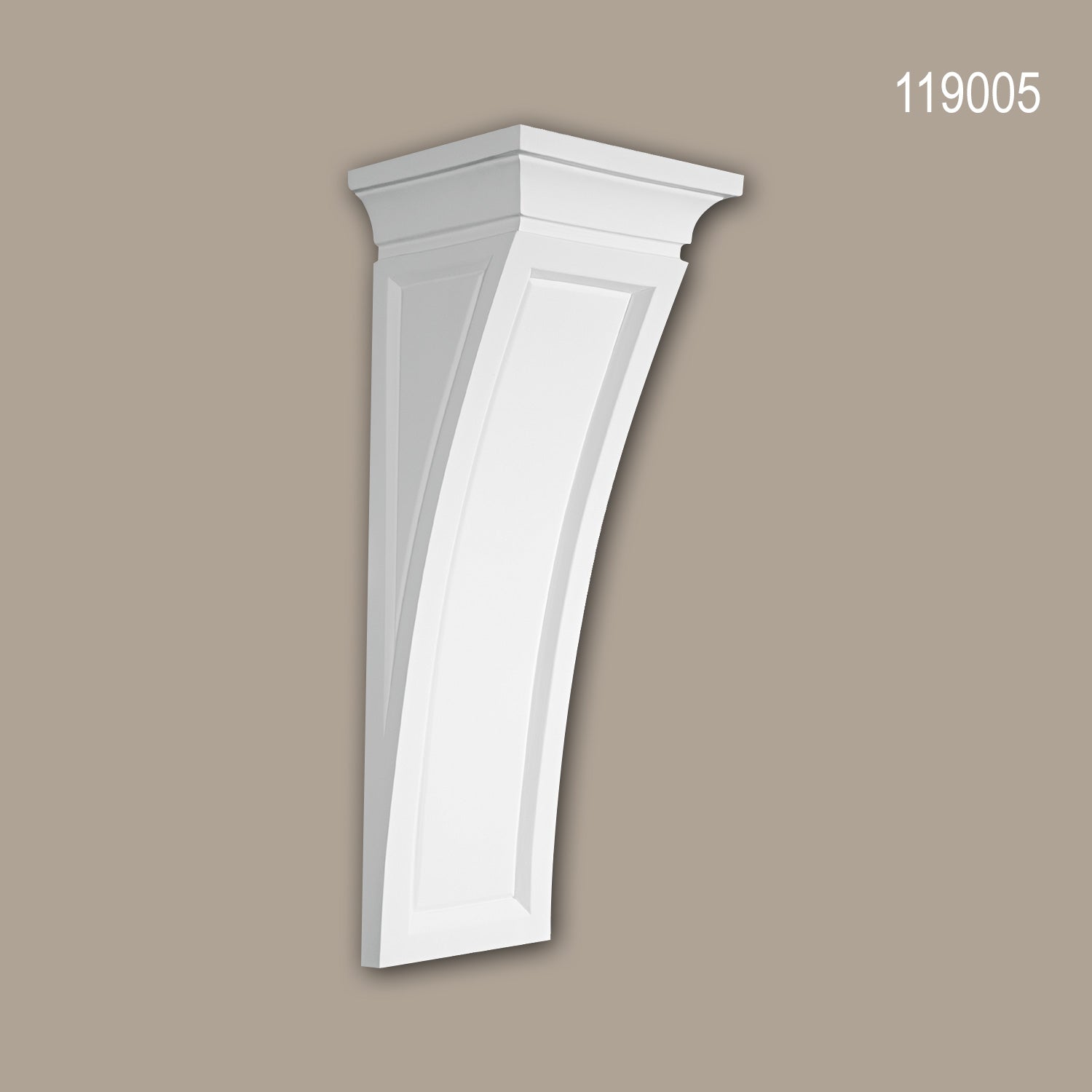 Console 119005 Profhome Élement décorative style dorique blanc