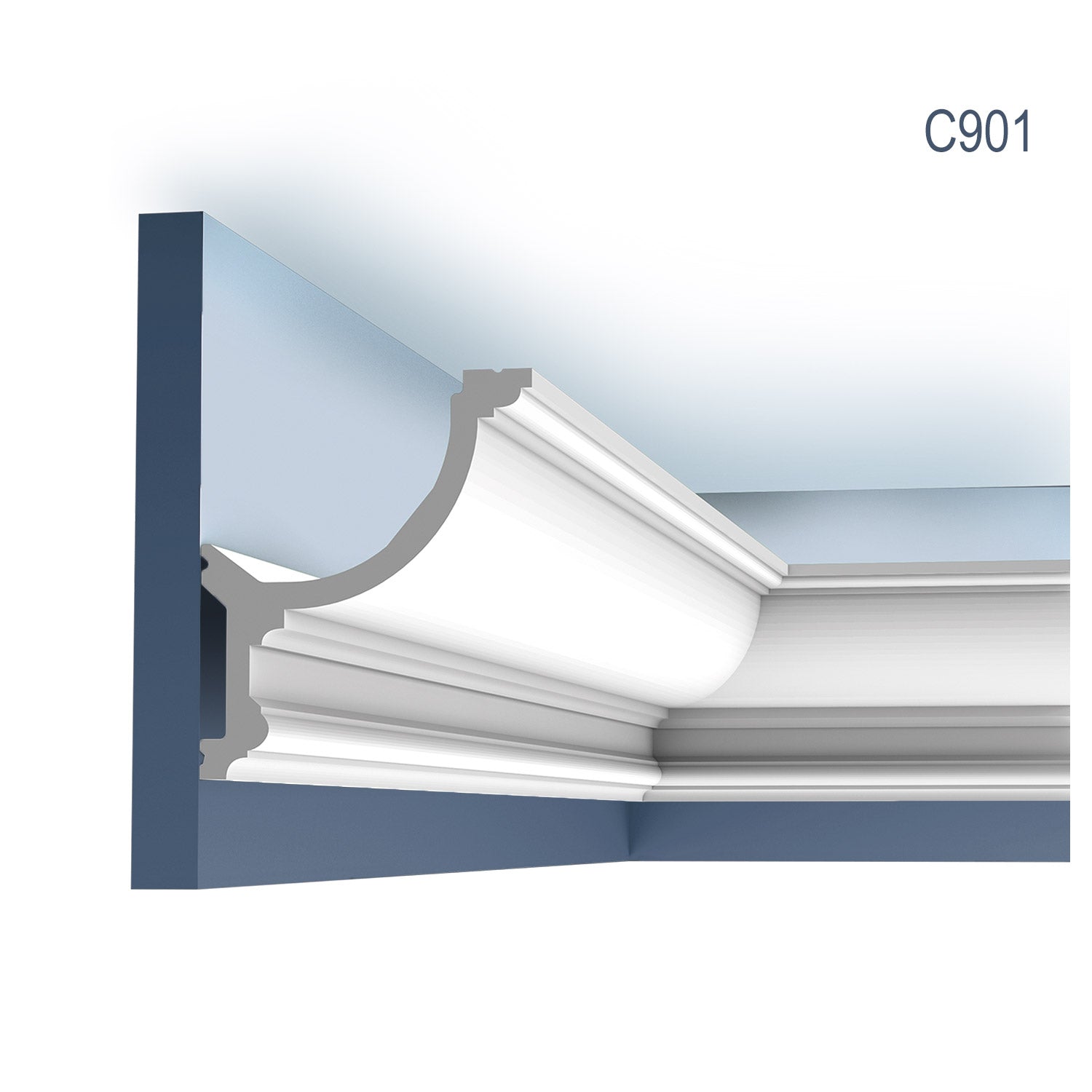 Cornice Molding Chair rail Orac Decor C901 LUXXUS for indirect lighting Stucco decoration Profile 2 m