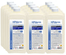 Sorifa - carton complet de 12 - hpderm crème nettoyante aux végétogrins force 4 - mains et bras – salissures spéciales – graisse peinture encre mastic goudron colle mousse - sans savon – flacon 1l.