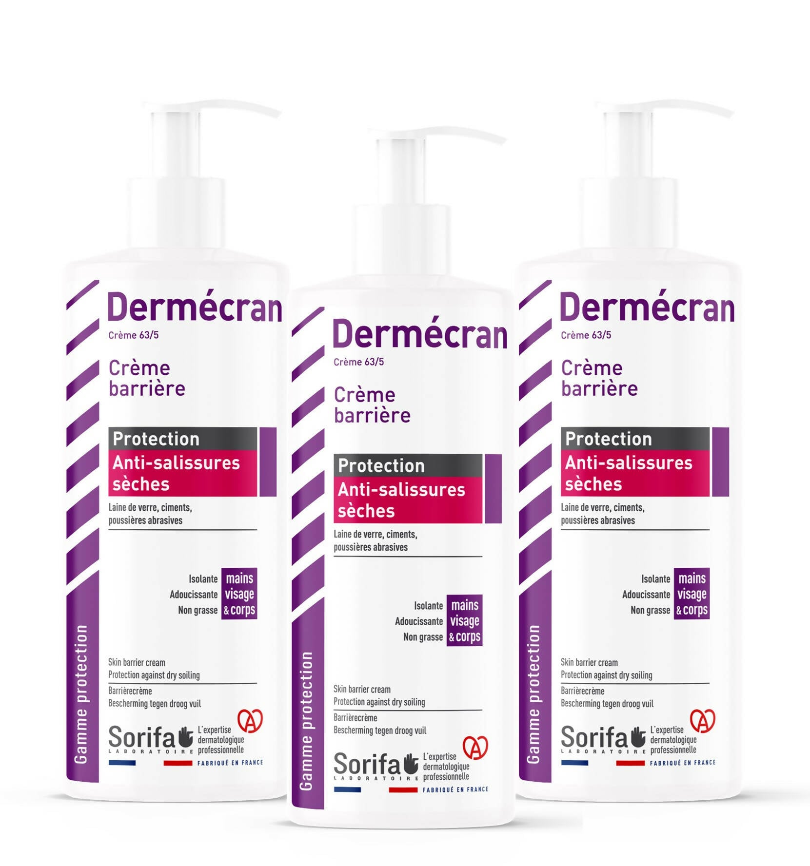 SC000 - Dermécran ANTI-SALISSURES SECHES 500ml x3