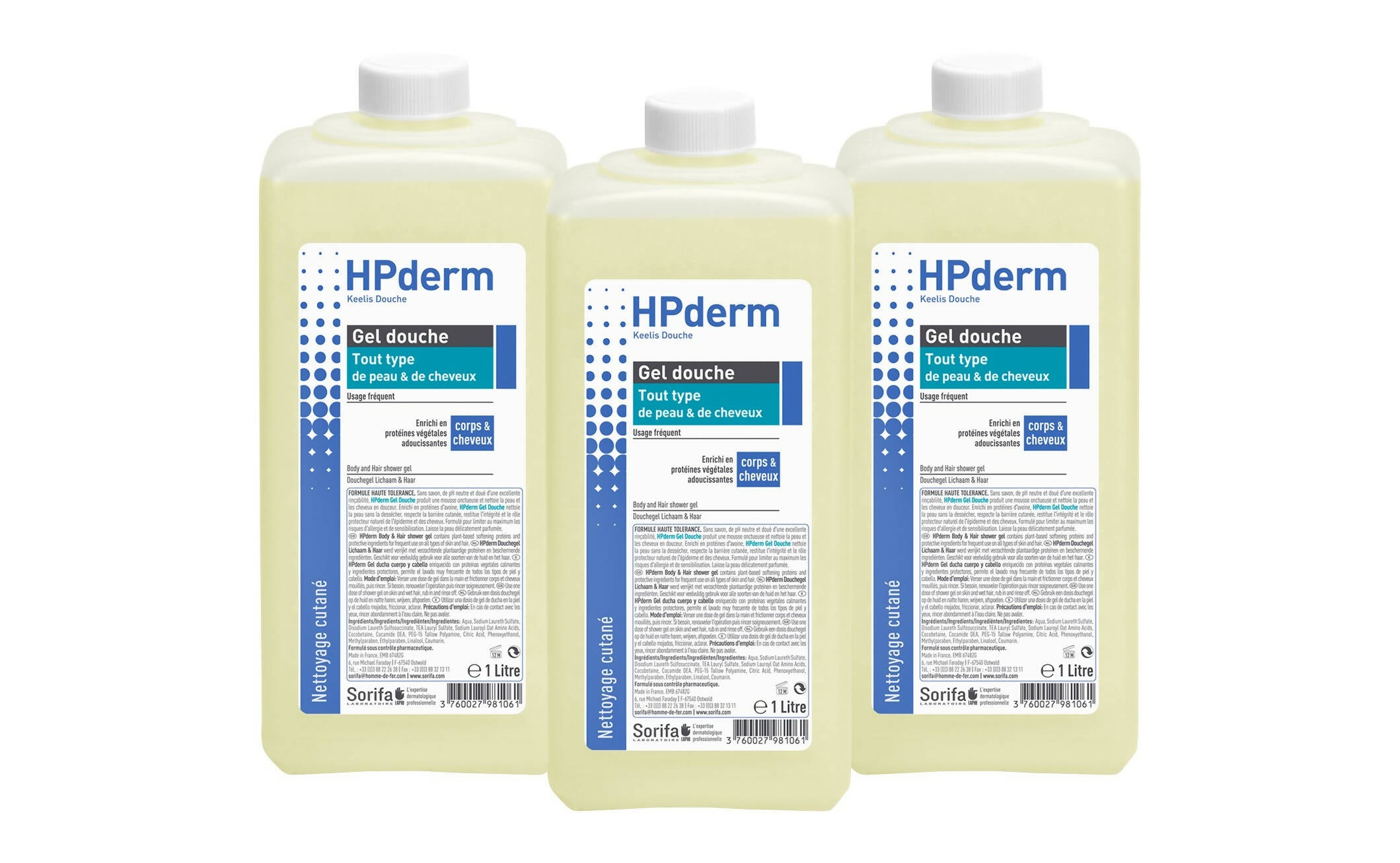 KEGR001 - HPderm Tout type de peau 1L x3