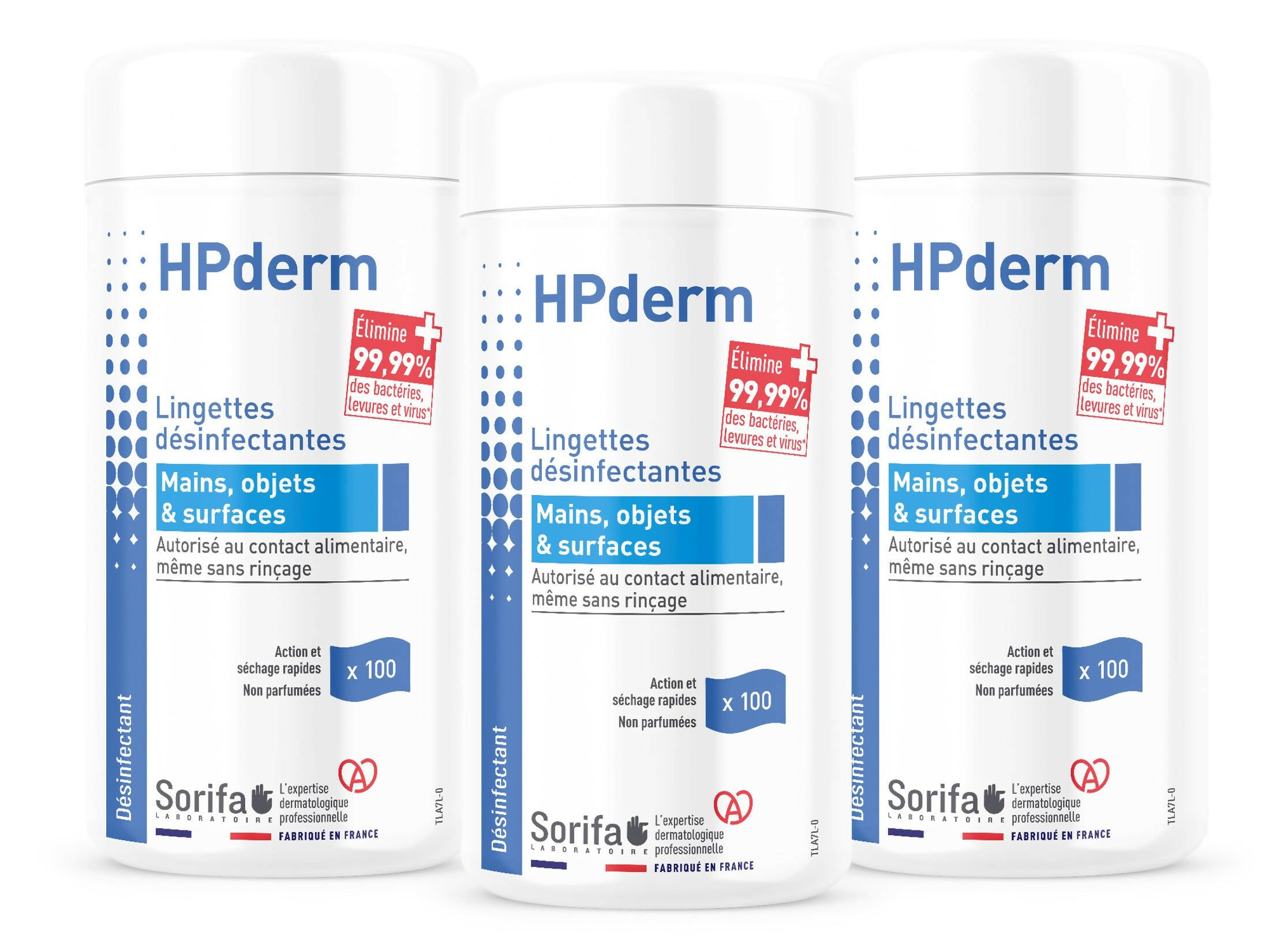 HPL000 - HPderm Lingettes x3