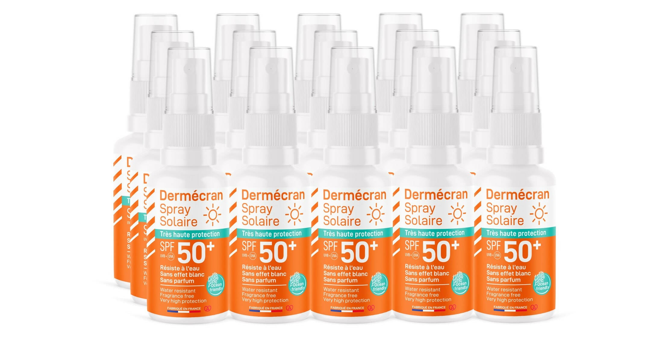 SSO050 - Dermécran Spray solaire SPF 50+ Spray 50 ml recto x15